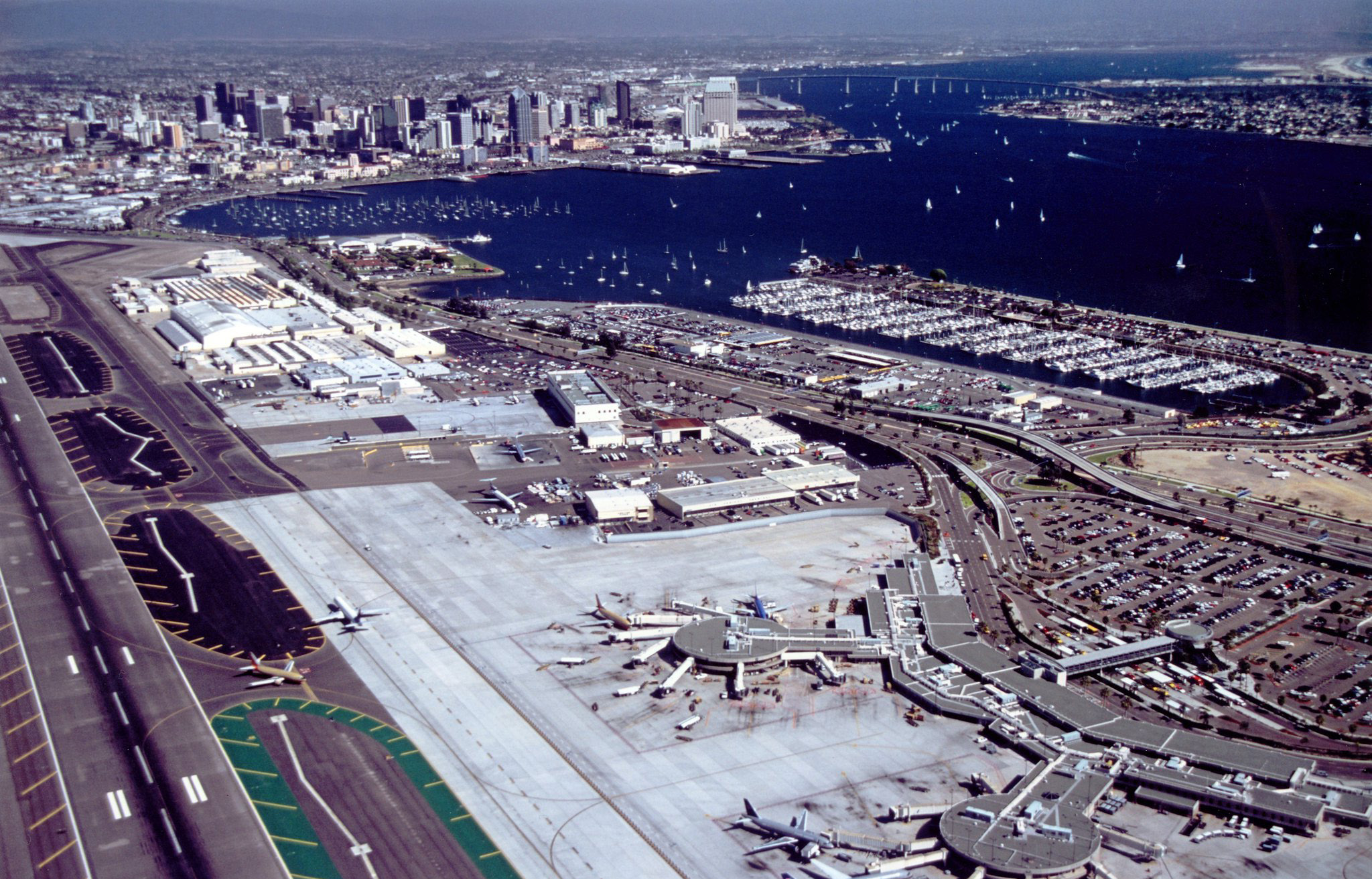 The San Diego International Airport. 
